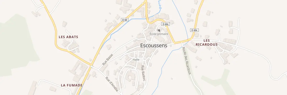 Plan du 2 Rue Malbec à Escoussens