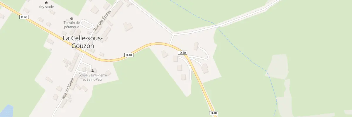Plan du 16 Rte de la Fontaine St Pierre à La Celle-sous-Gouzon