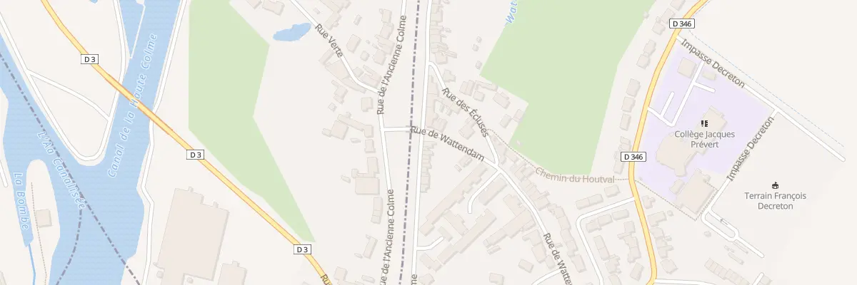 Plan du 56 Rue de la Colme à Watten