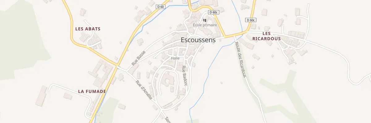 Plan du 1 Rue Badorc à Escoussens
