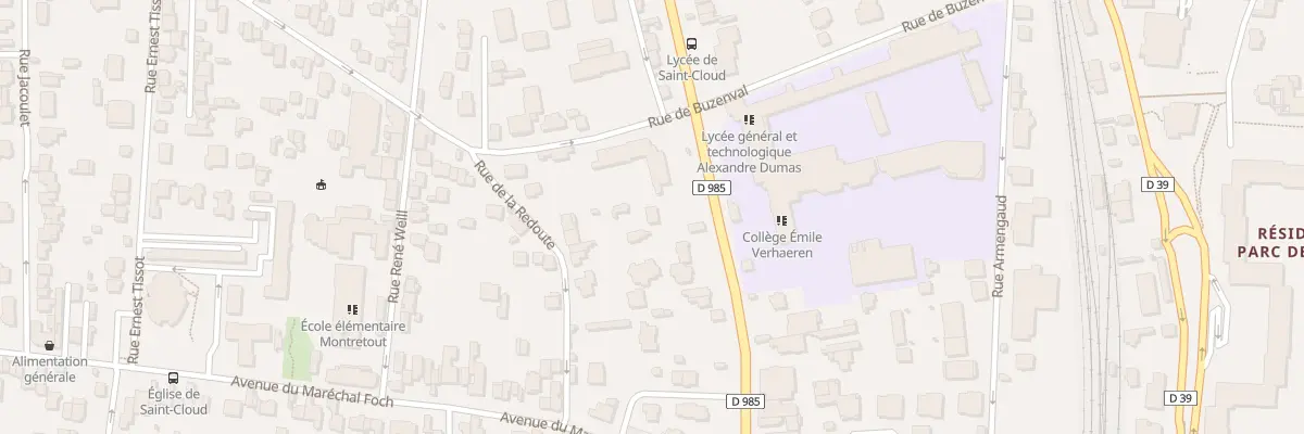 Plan du 99 Bd de la République à Saint-Cloud