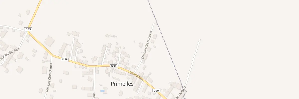 Plan du 6 Che des Sablons à Primelles