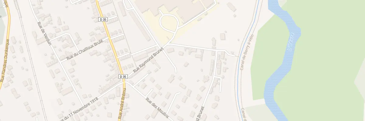 Plan du 14 Rue Raymond Brunet à Mehun-sur-Yèvre