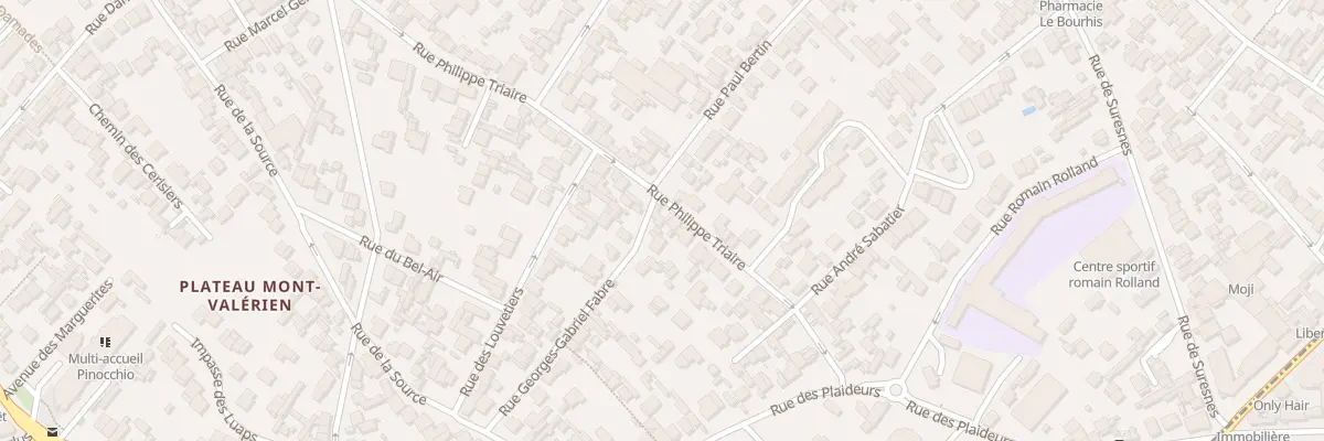 Plan du 222 Rue Philippe Triaire à Nanterre
