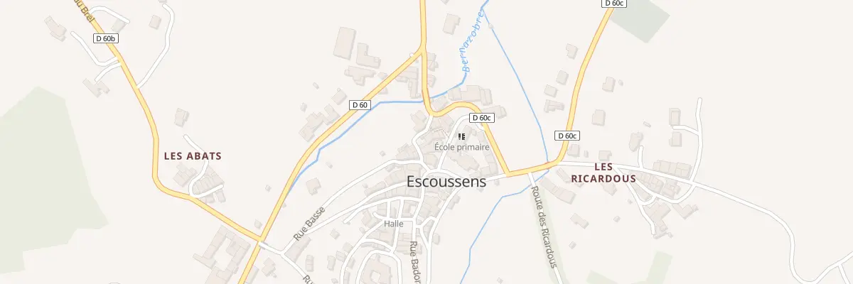 Plan du 1 Rue de la Rampe à Escoussens