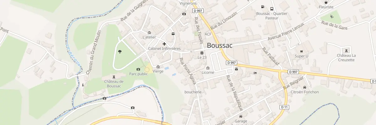 Plan du 6 Rue Porte Agova à Boussac