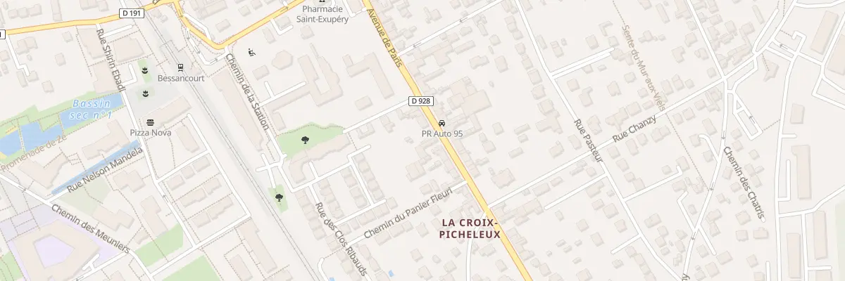 Plan du 12 Av de Paris à Bessancourt