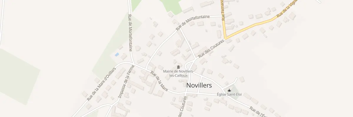Plan du 9 Pl de la Mairie à Novillers