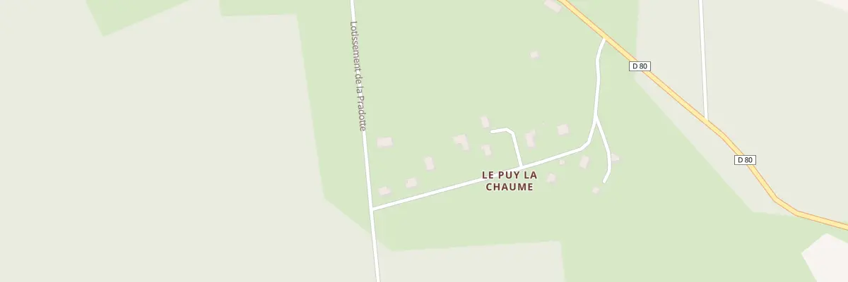 Plan du 14 Lot de la Pradotte à Bellechassagne
