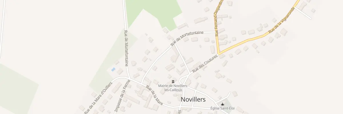 Plan du 124 Rue de Mortefontaine à Novillers