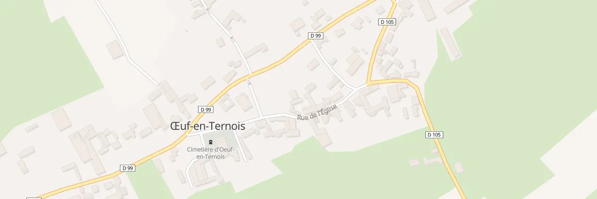 Plan du 3 Rue de l’Eglise à Œuf-en-Ternois