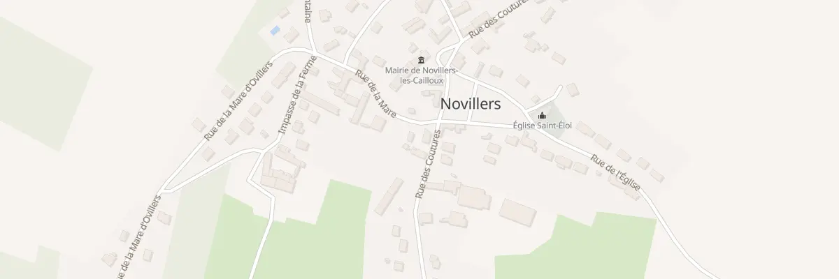 Plan du 11 Rue de la Mare à Novillers