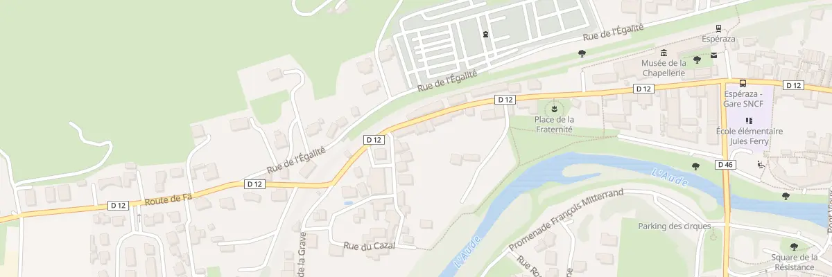 Plan du 395 Av de Chalabre à Espéraza