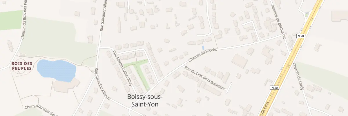 Plan du 7 Che du Procès à Boissy-sous-Saint-Yon