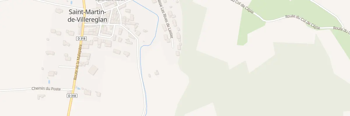 Plan du 5000 A Sequo à Saint-Martin-de-Villereglan