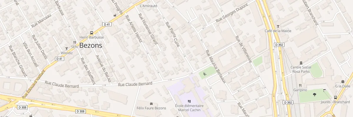 Plan du 12 Rue Claude Bernard à Bezons
