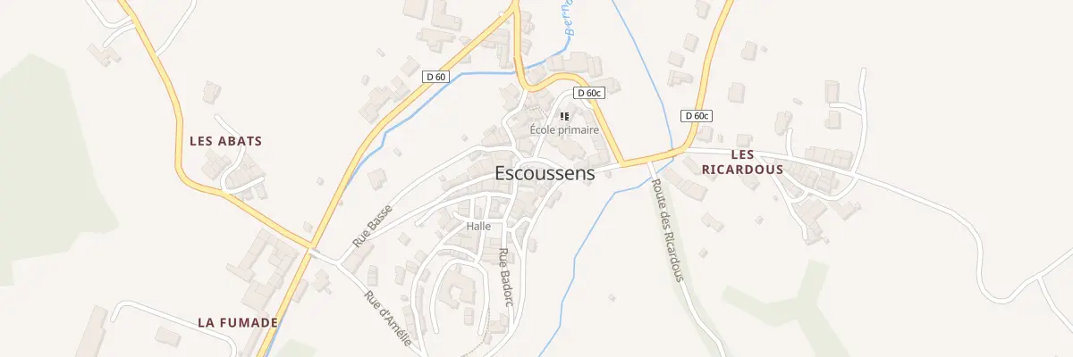Plan du 3 Pl de l’Hôtel de Ville à Escoussens