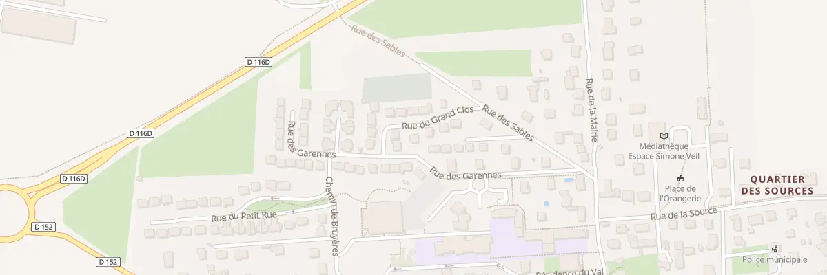 Plan du 6 Rue du Grand Clos à Ollainville