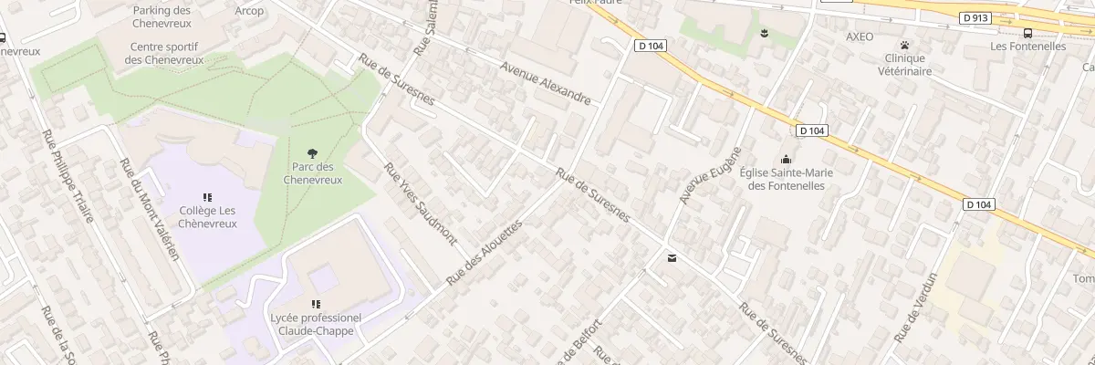 Plan du 18 Rue des Alouettes à Nanterre