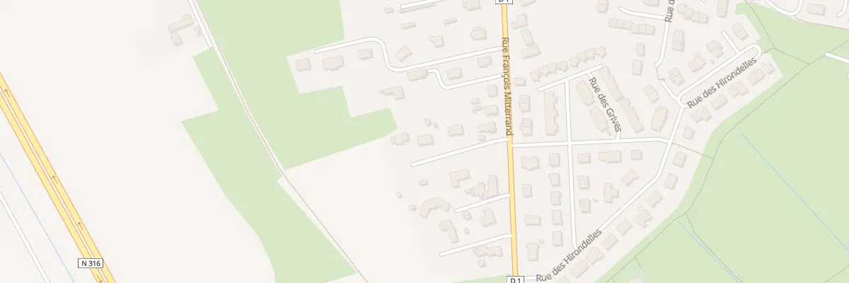 Plan du 934 Rue François Mitterrand à Loon-Plage