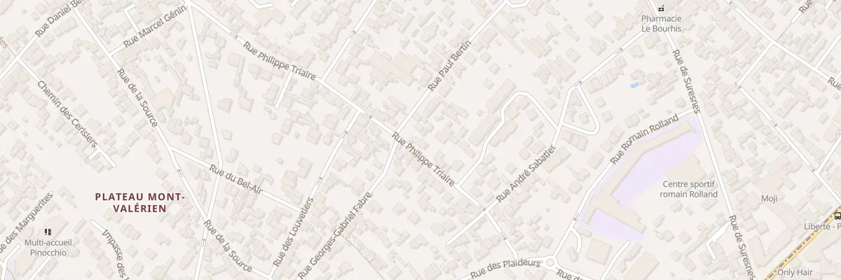 Plan du 217 Rue Philippe Triaire à Nanterre