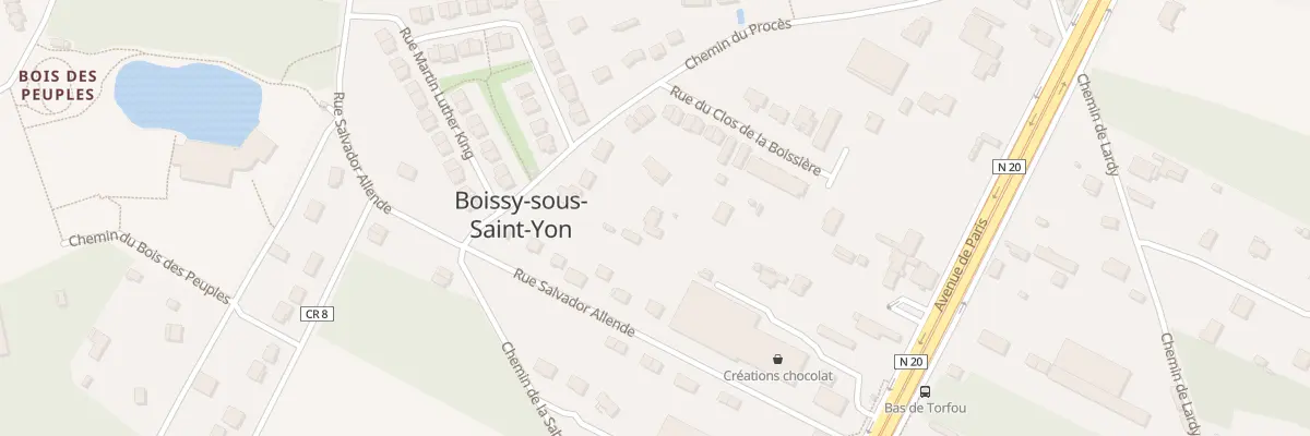 Plan du 6 Che du Procès à Boissy-sous-Saint-Yon