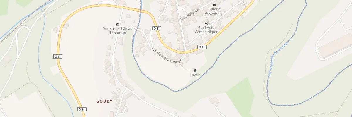 Plan du 6 Rue Georges Lannet à Boussac