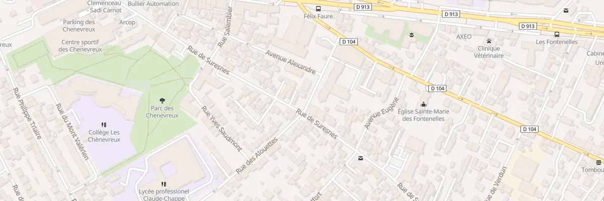 Plan du 14 Rue des Alouettes à Nanterre