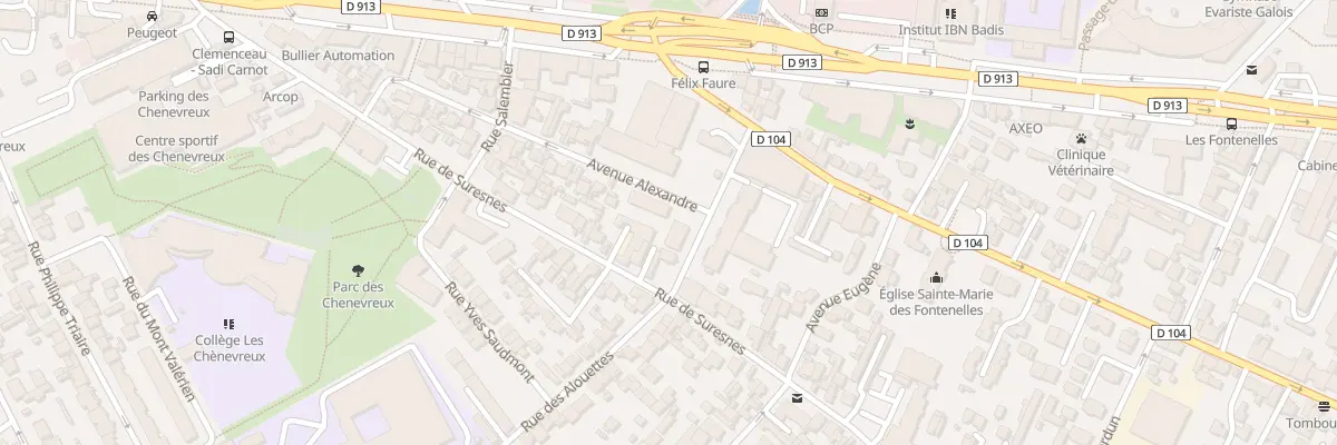 Plan du 12 Rue des Alouettes à Nanterre