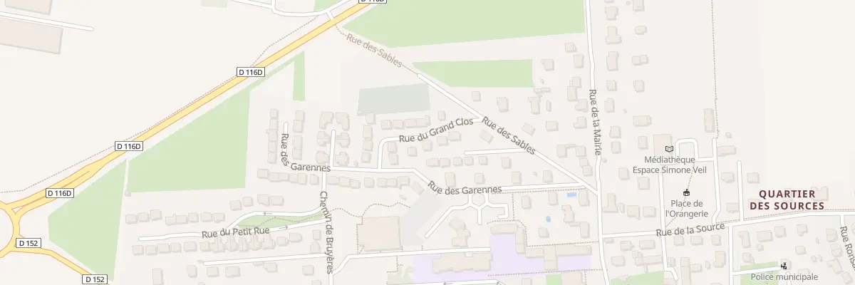 Plan du 8 Rue du Grand Clos à Ollainville