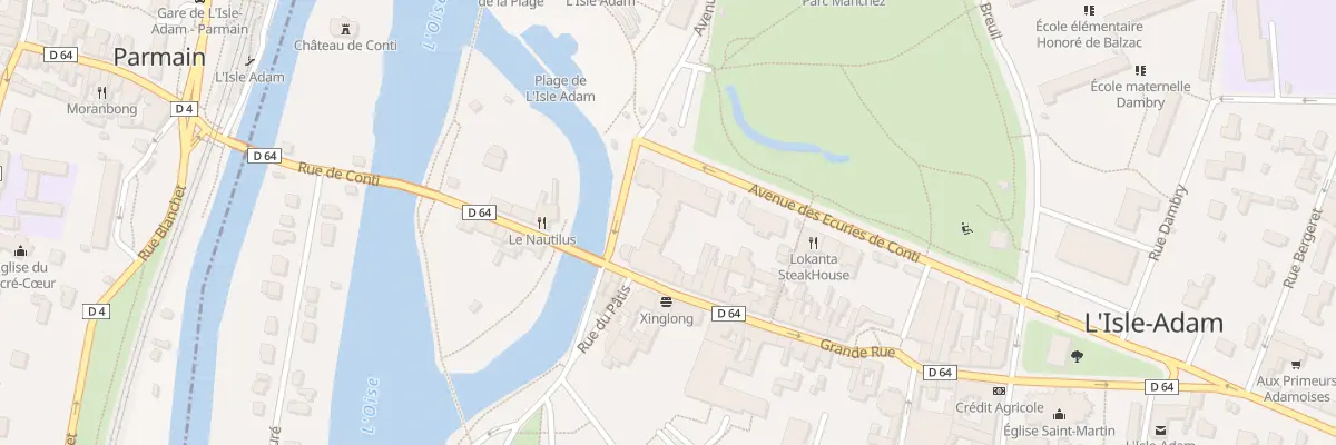 Plan du 5 Gr Grande Rue à L’Isle-Adam