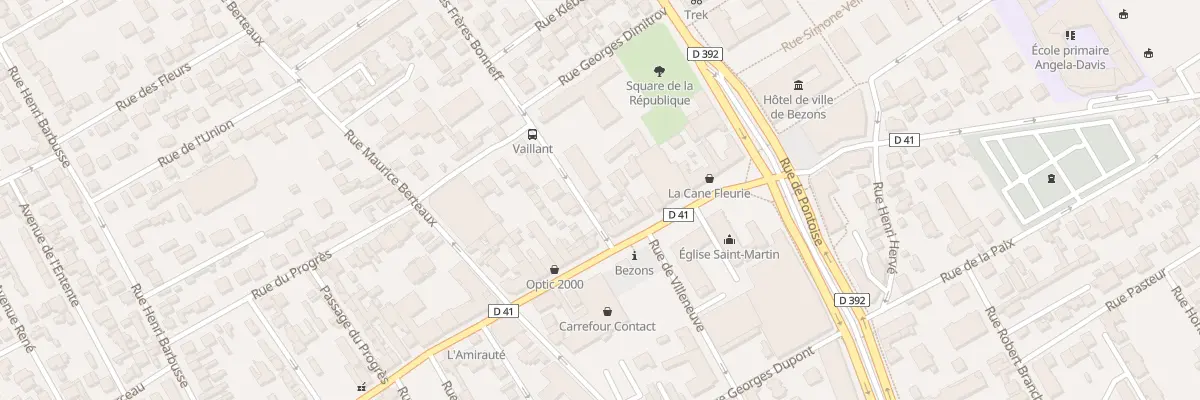Plan du 2B Rue des Frères Bonneff à Bezons