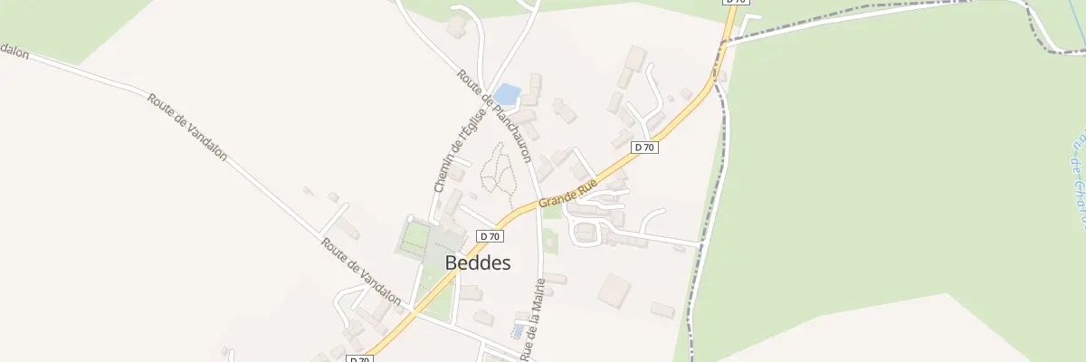Plan du 17 Gr Grande Rue à Beddes