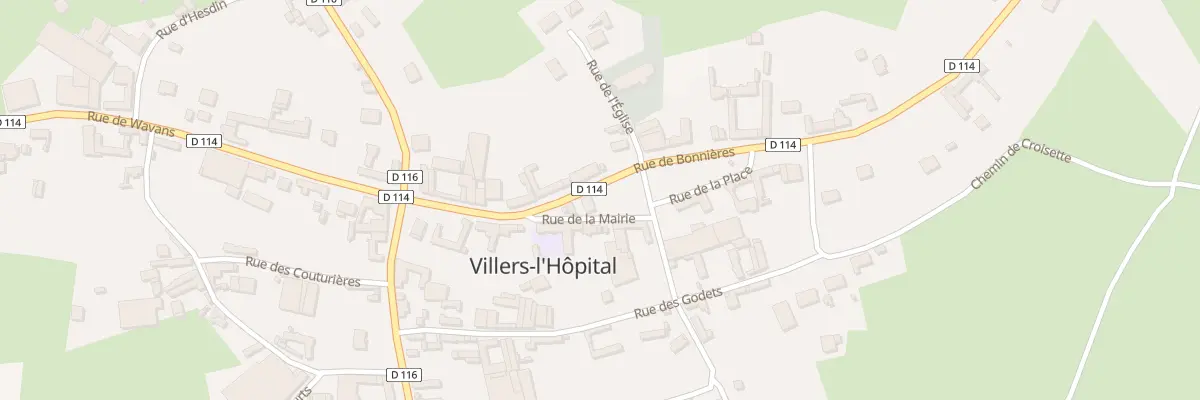 Plan du 2 Rue de la Mairie à Villers-l’Hôpital