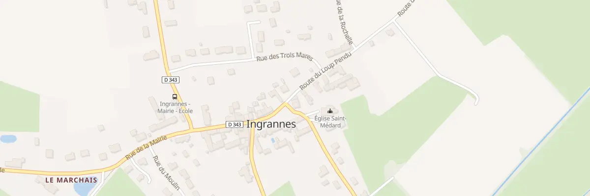 Plan du 22 Pl du Bourg à Ingrannes