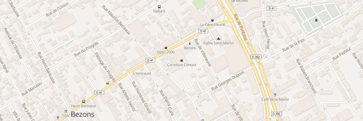 Plan du 77 Rue Edouard Vaillant à Bezons