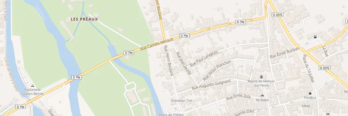 Plan du 6 Rue Jean Jaures à Mehun-sur-Yèvre