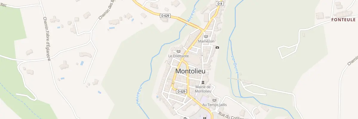 Plan du 2 Rue du Pétrin à Montolieu