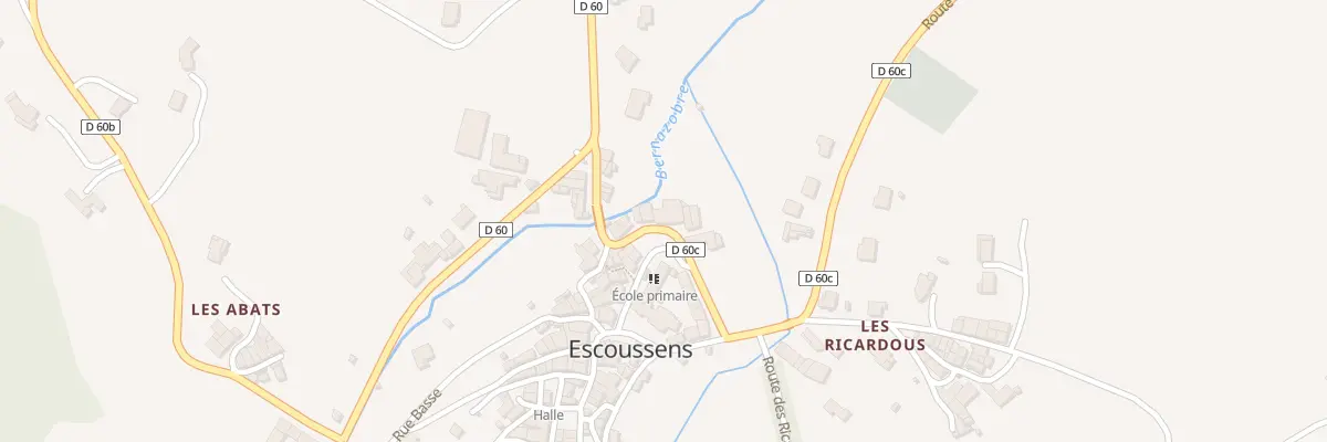 Plan du 6B Rue de la Fontaine à Escoussens
