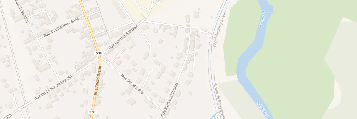 Plan du 36 Rue Raymond Brunet à Mehun-sur-Yèvre