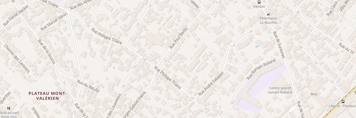 Plan du 10 Rue Paul Bertin à Nanterre
