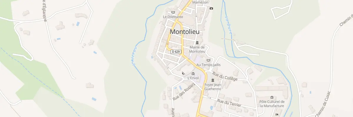 Plan du 1 Rue Saint Roch à Montolieu