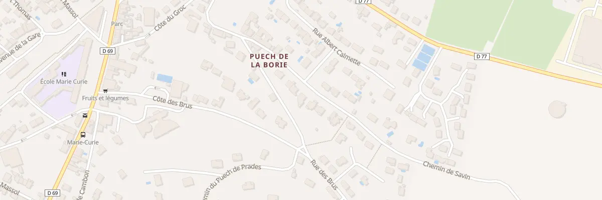 Plan du 12 Rue Emile Roux à Saint-Juéry