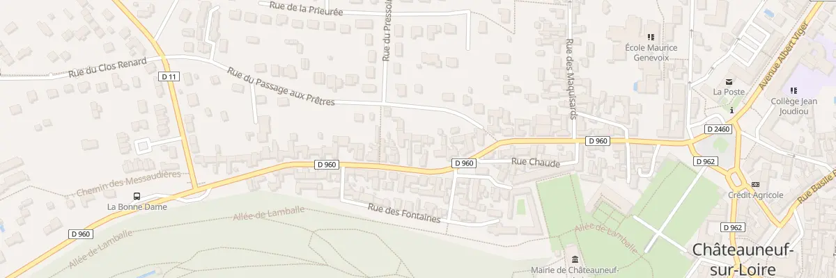 Plan du 44 Rue Bonne Dame à Châteauneuf-sur-Loire