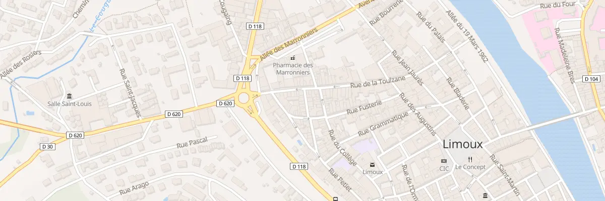 Plan du 21 Rue Georges Riu à Limoux