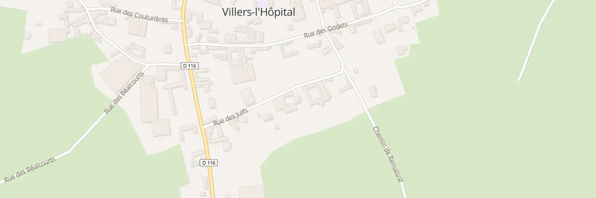 Plan du 3 Rue des Juifs à Villers-l’Hôpital