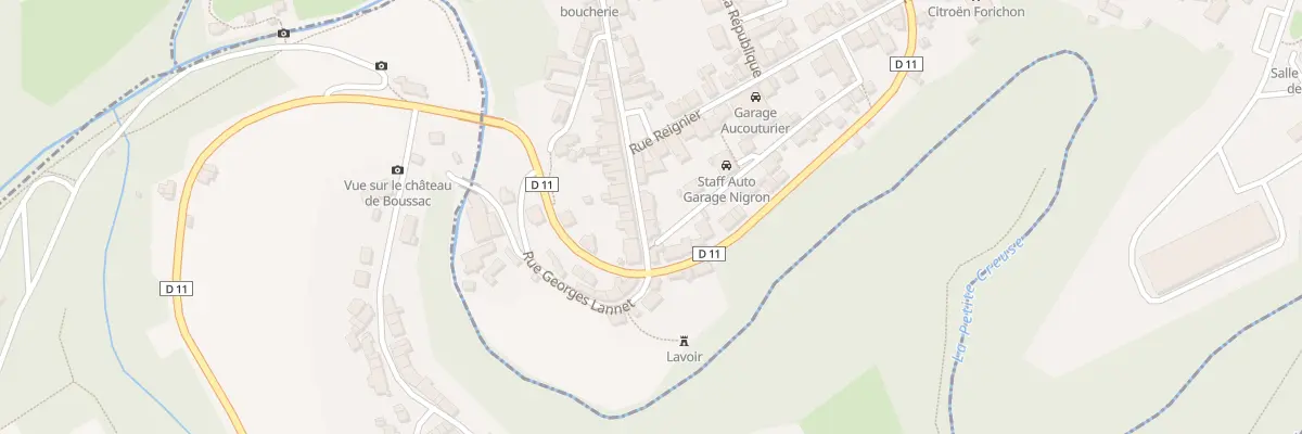 Plan du 20 Rue des Loges à Boussac