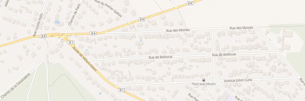Plan du 29 Rue de Bellevue à Mériel