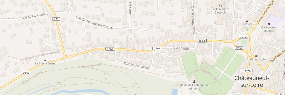 Plan du 42 Rue Bonne Dame à Châteauneuf-sur-Loire
