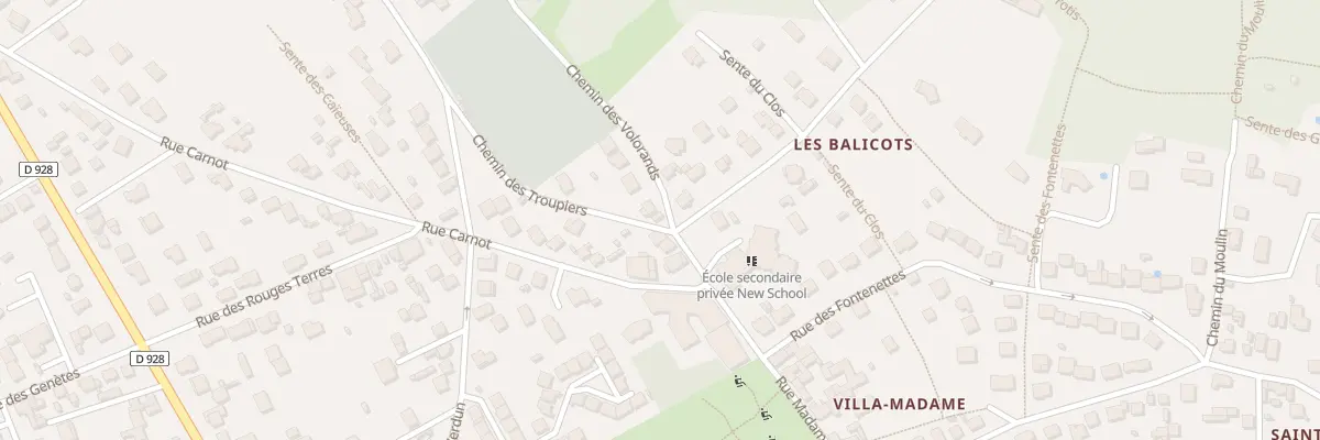 Plan du 9005 Che des Volorands à Bessancourt